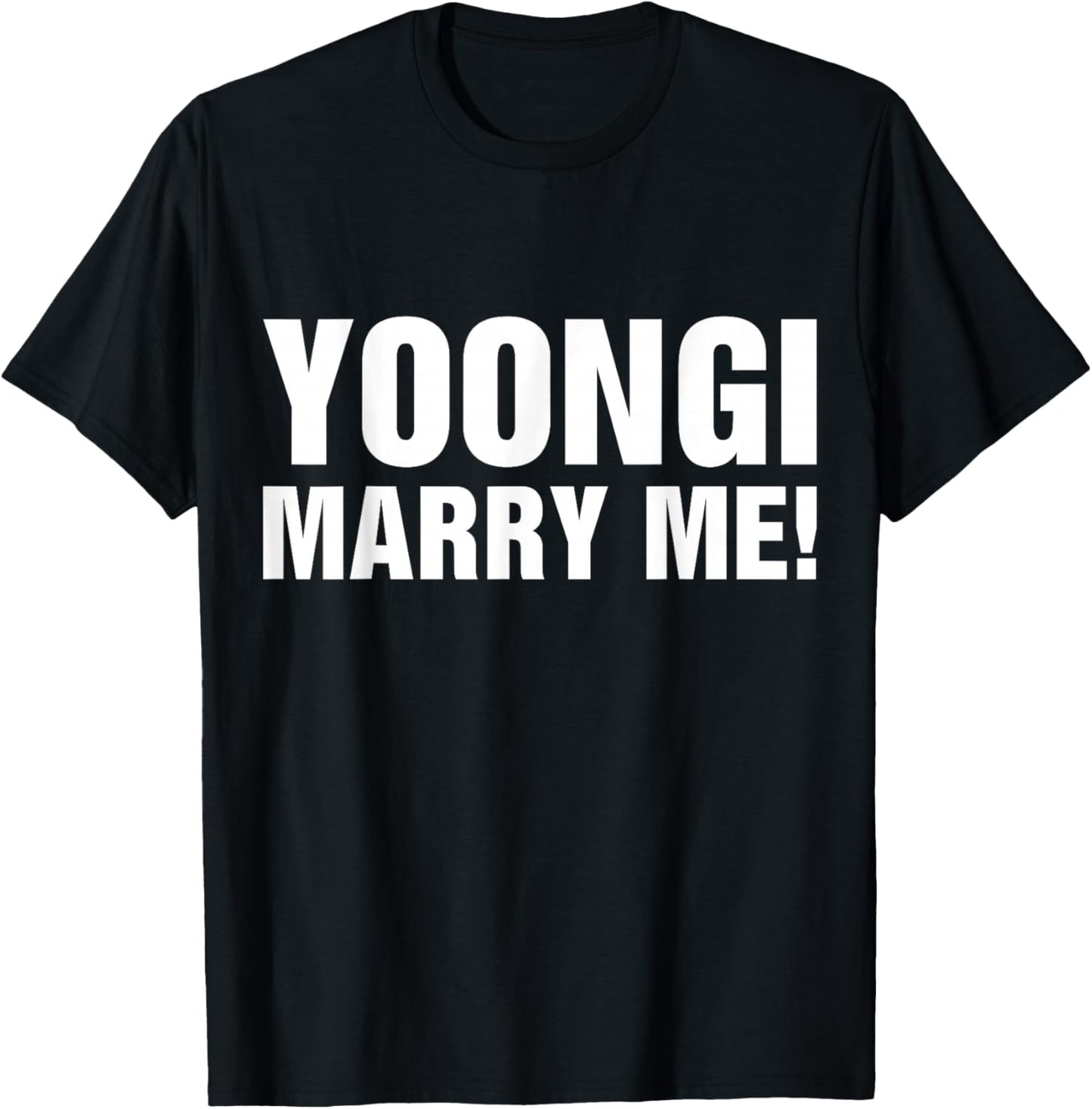 Yoongi Marry Me T-Shirt - T-Shirt | Black