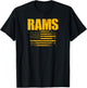 Ringgold Rams USA Flag Pride T-Shirt - T-Shirt | Black