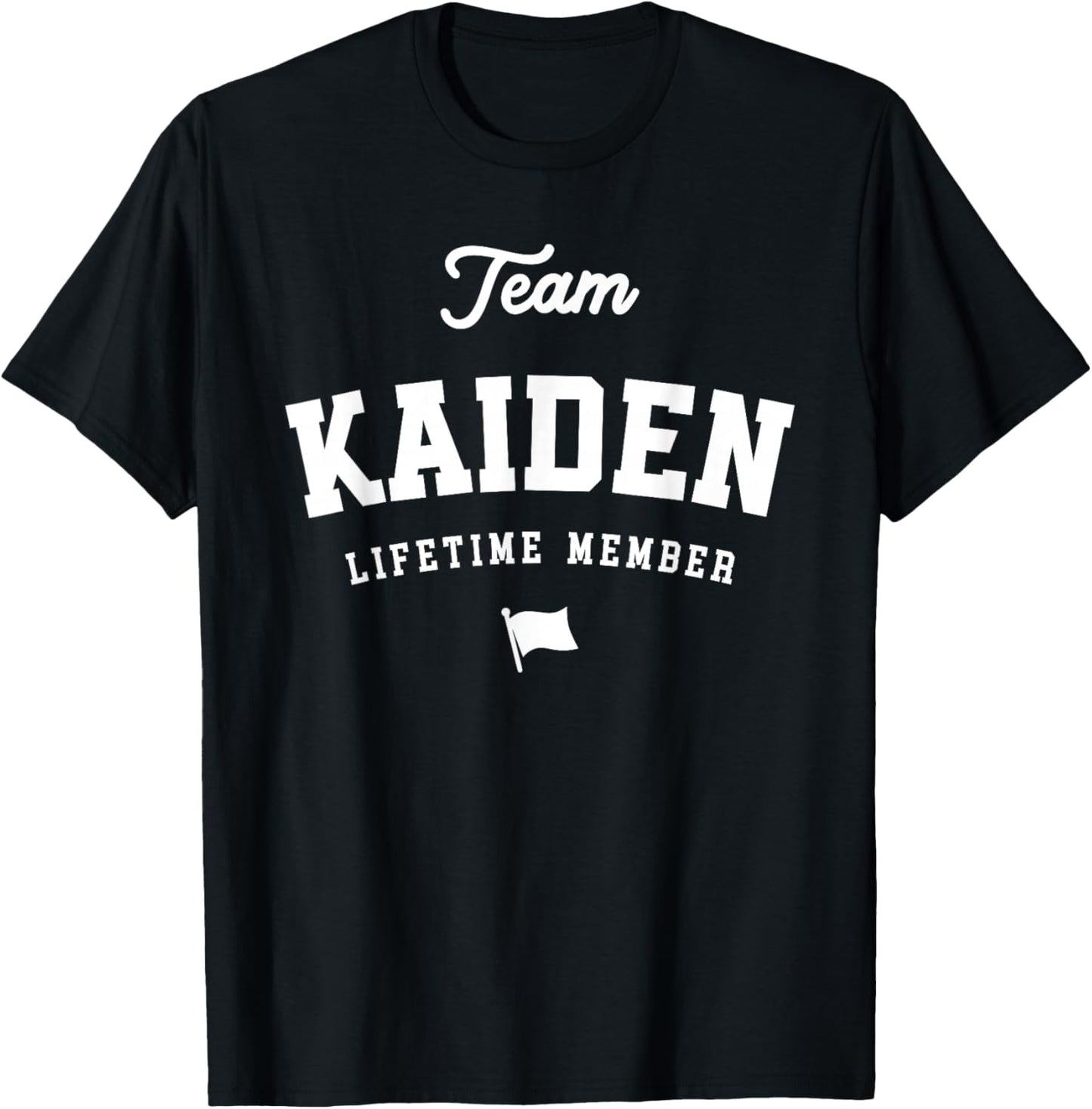 Team Kaiden Lifetime Member Funny Name Kaiden T-Shirt - T-Shirt | Black