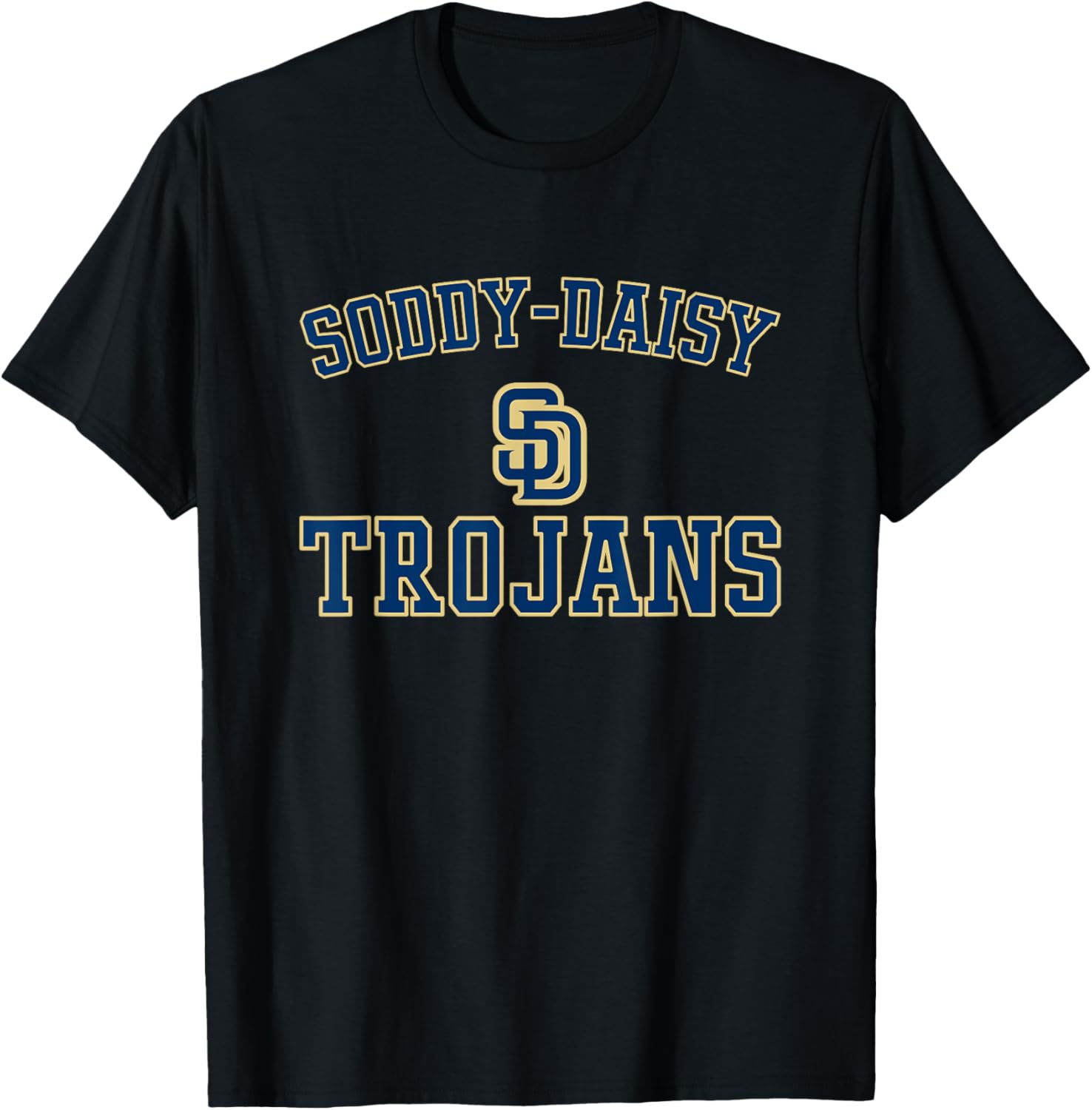 Soddy-Daisy Trojans Logo Varsity HS T-Shirt - T-Shirt | Black