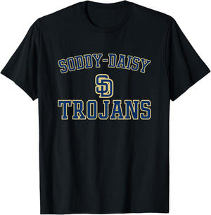 Soddy-Daisy Trojans Logo Varsity HS T-Shirt - T-Shirt | Black