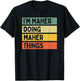 I'm Maher Doing Maher Things Funny Personalized Quote T-Shirt - T-Shirt | Black