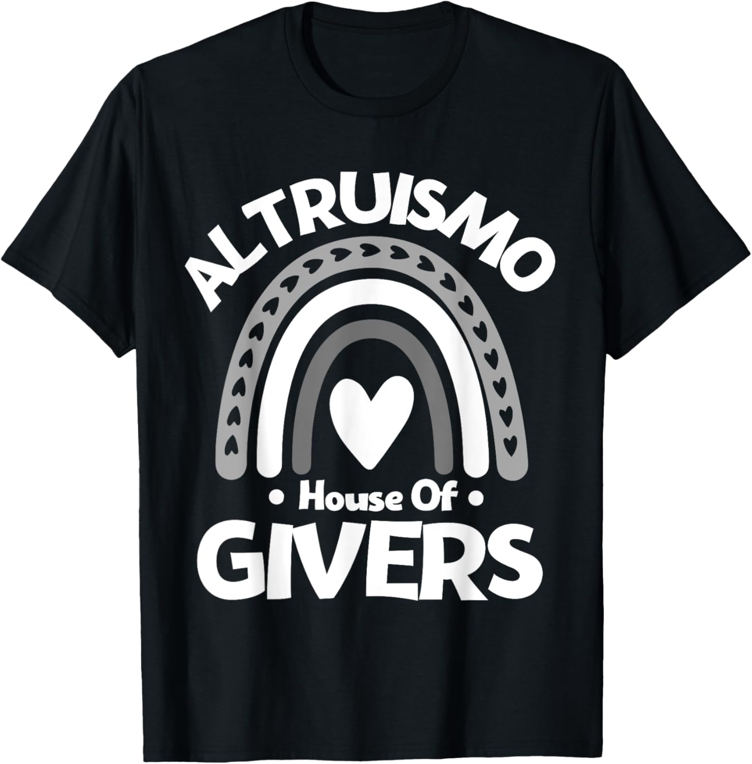 Altruismo House of Givers, Vintage Rainbow Spirit T-Shirt - T-Shirt | Black