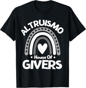 Altruismo House of Givers, Vintage Rainbow Spirit T-Shirt - T-Shirt | Black