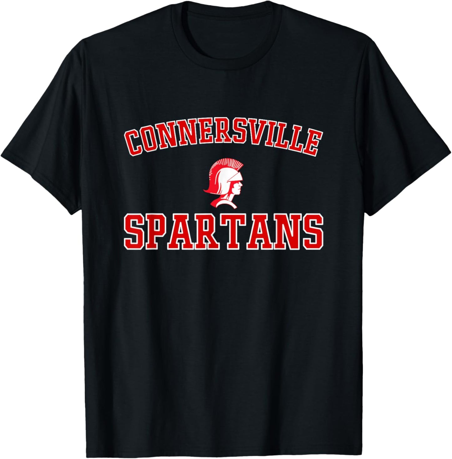 Connersville Spartans Logo Varsity HS T-Shirt - T-Shirt | Black