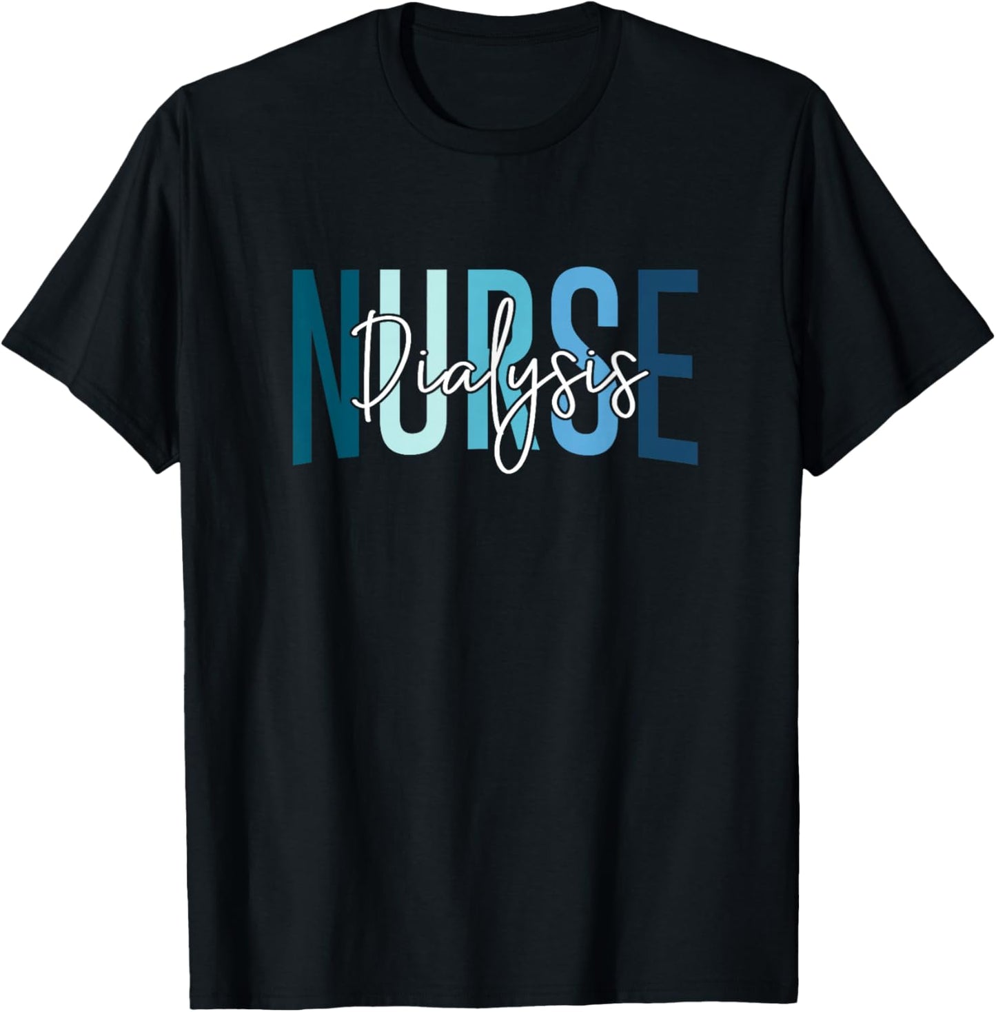 Vintage Dialysis Nurse Appreciation Day Apparel Funny Dialysis Nurse , -Adults, Black, Small, Short Sleeve, , Nursing, Novelty T-Shirt - T-Shirt | Black