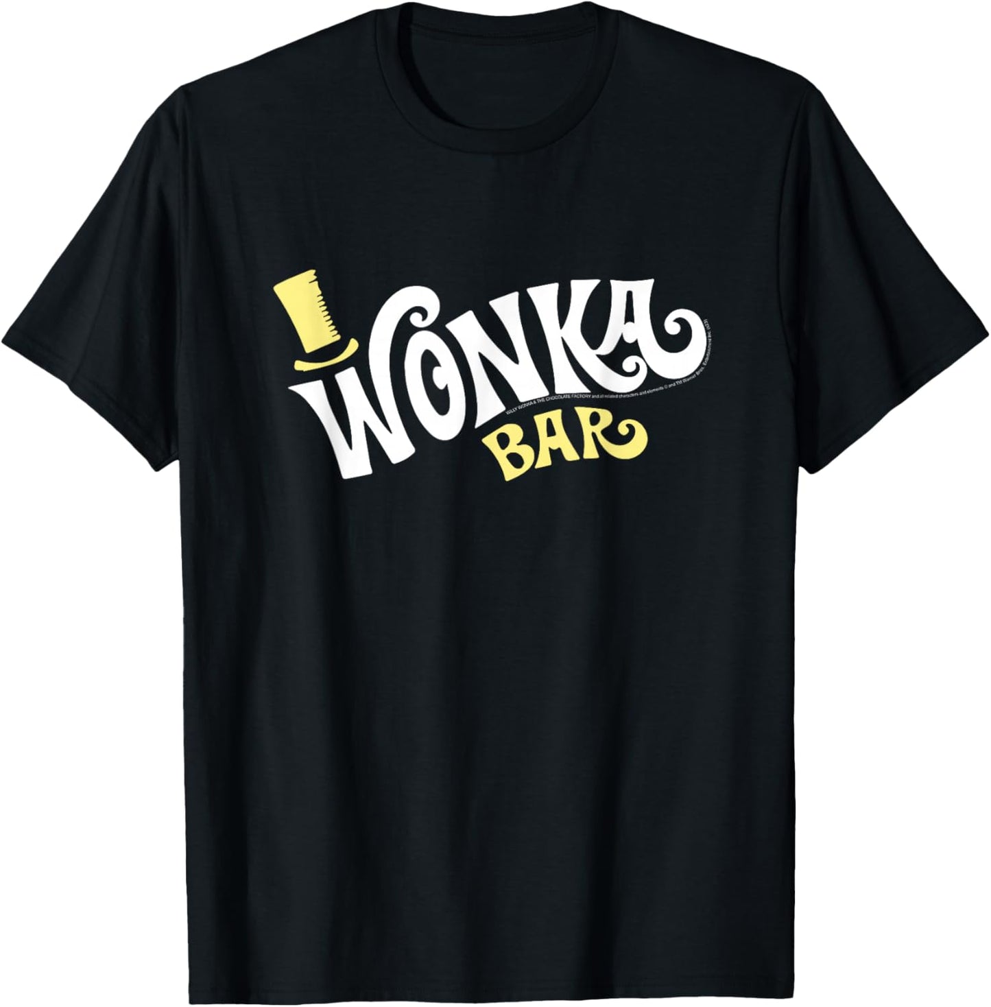 Willy Wonka and The Chocolate Factory Wonka Bar Movie T-Shirt - T-Shirt | Black