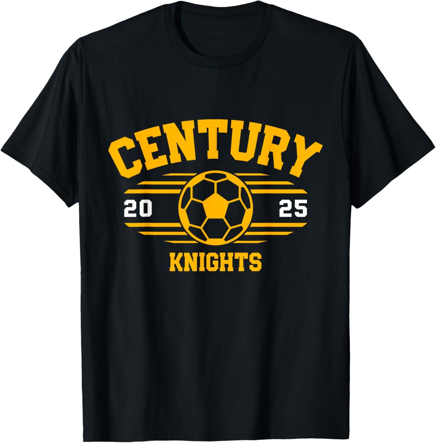 Century Knights Soccer Ball 2025 T-Shirt - T-Shirt | Black