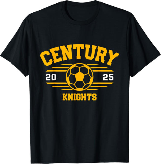 Century Knights Soccer Ball 2025 T-Shirt - T-Shirt | Black