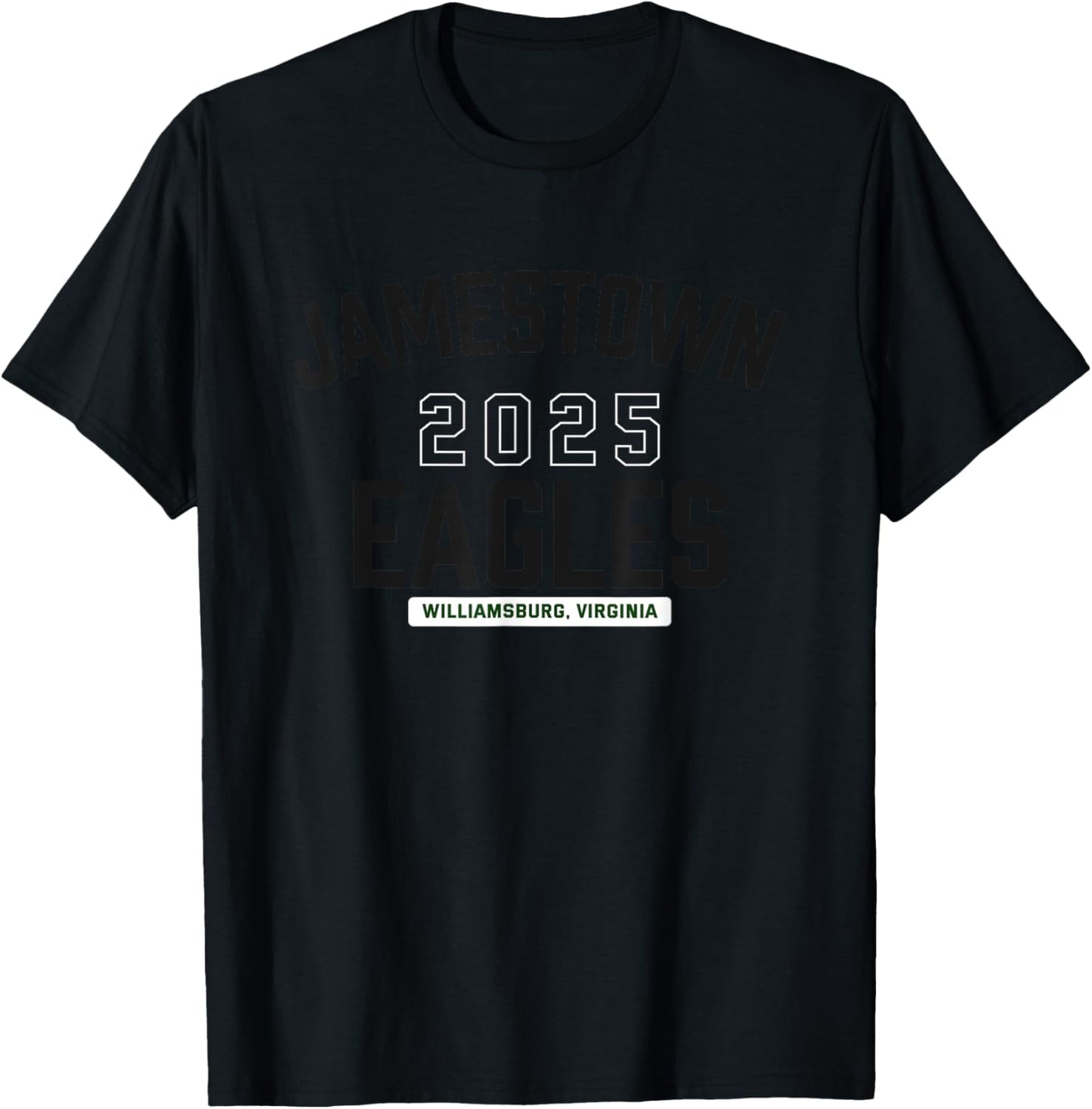 Jamestown Eagles Williamsburg, Virginia 2025 T-Shirt - T-Shirt | Black
