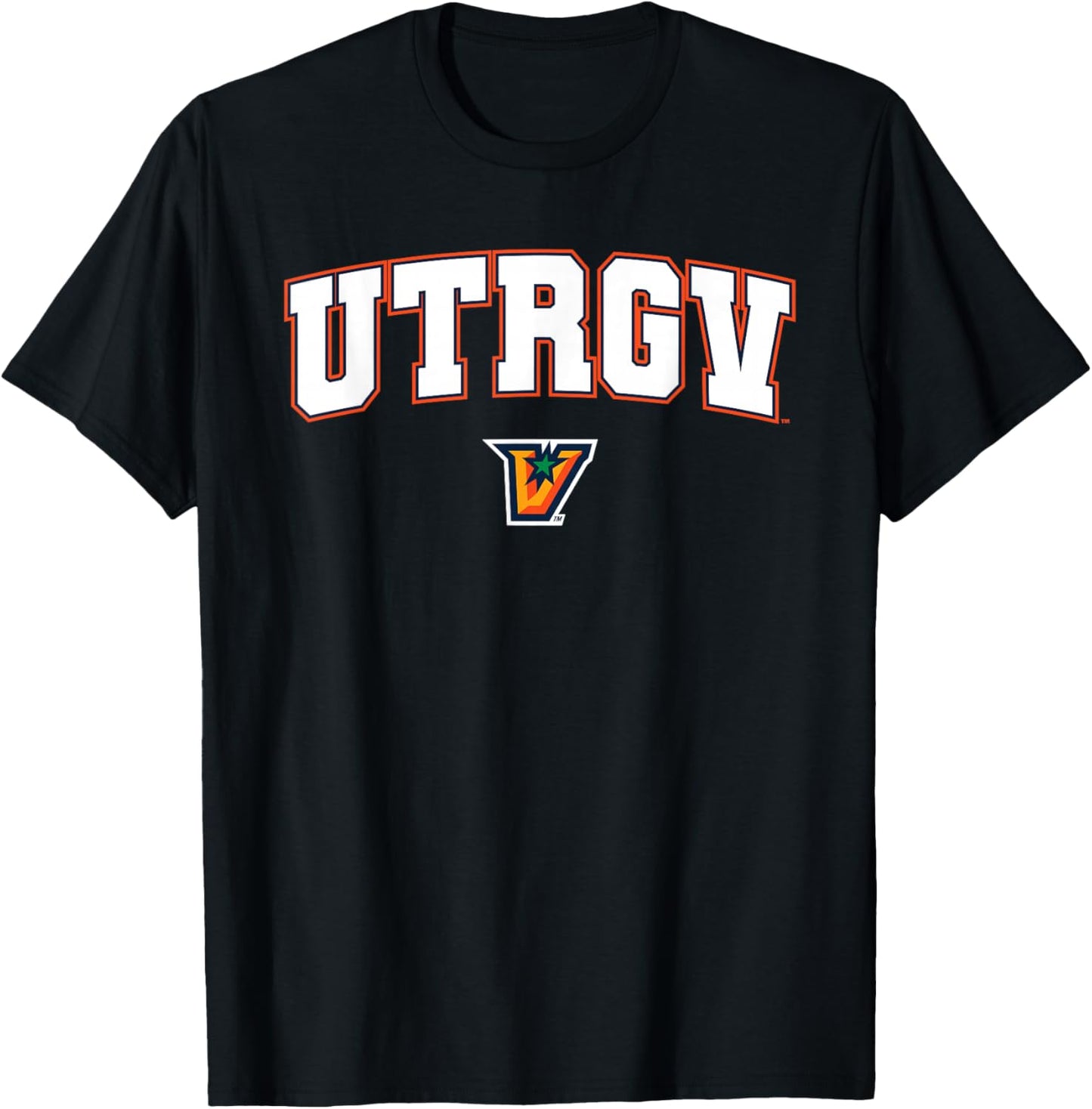 UT Rio Grande Valley UTRGV Vaqueros Arch Logo T-Shirt - T-Shirt | Black