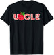 Uncle Strawberry First Birthday Family Strawberry Birthday T-Shirt - T-Shirt | Black