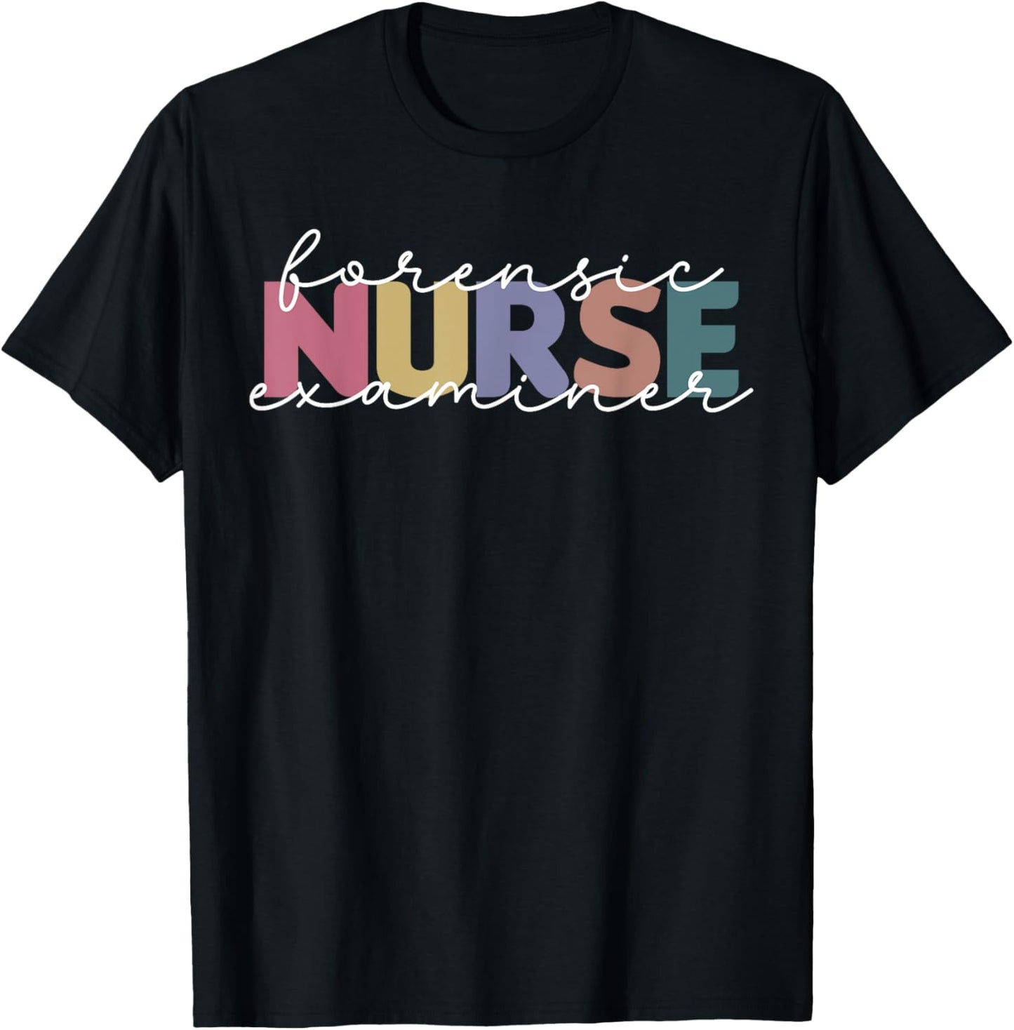 Forensic Nurse Examiner Cute Medical Correctional Nurse T-Shirt - T-Shirt | Black