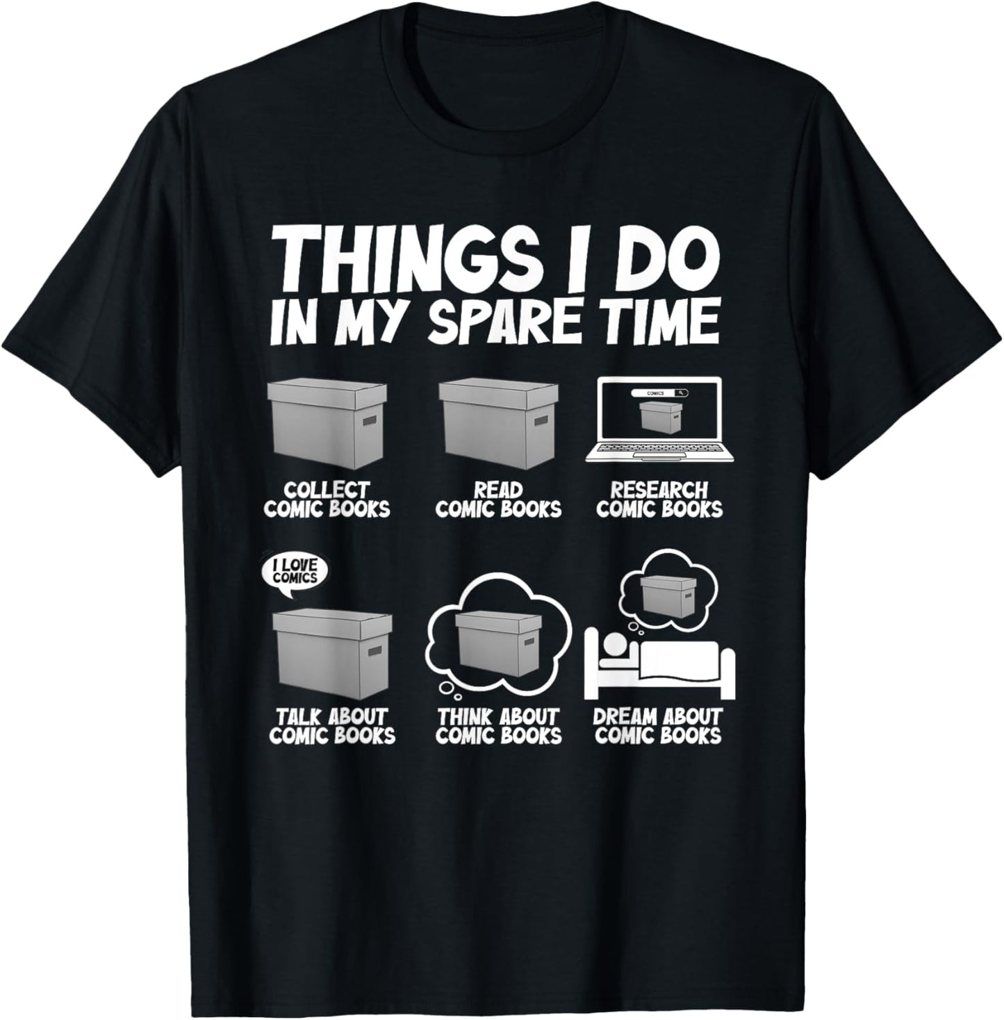 Best Comic Book Design Women Comic Book Collectors T-Shirt - T-Shirt | Black