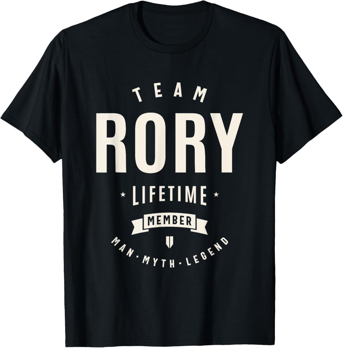 Team Rory Lifetime Member Funny Name Rory T-Shirt - T-Shirt | Black