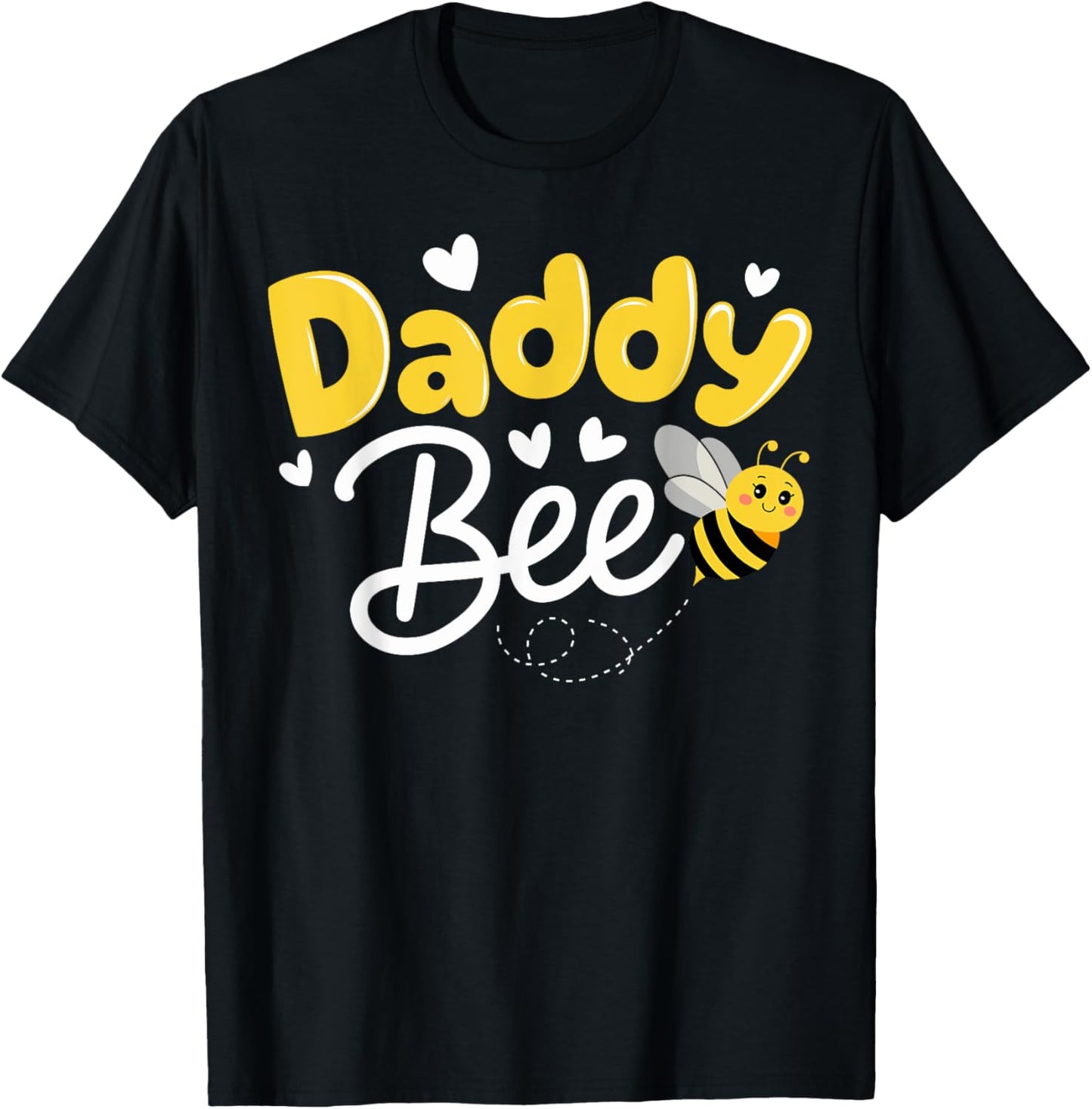 Daddy Bee Family Matching Beekeeper Papa Dad Bees Lover T-Shirt - T-Shirt | Black