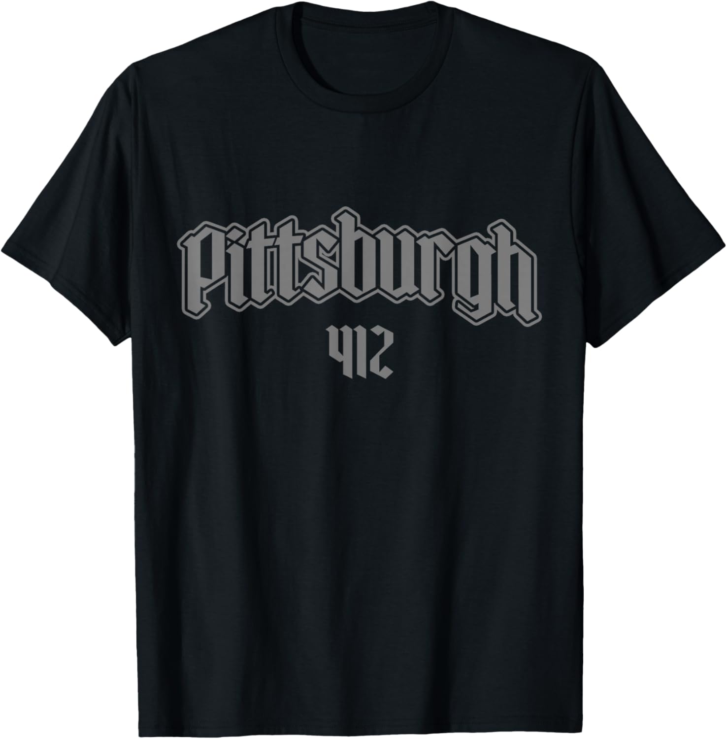 Pittsburgh 412 Area Code Pride Pennsylvania T-Shirt - T-Shirt | Black