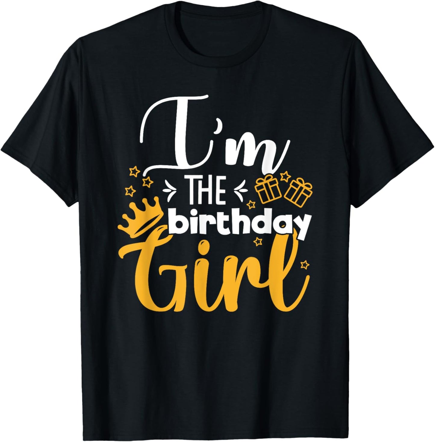 I'm Of The Birthday Girl Funny Party Crew Group Friends T-Shirt - T-Shirt | Black
