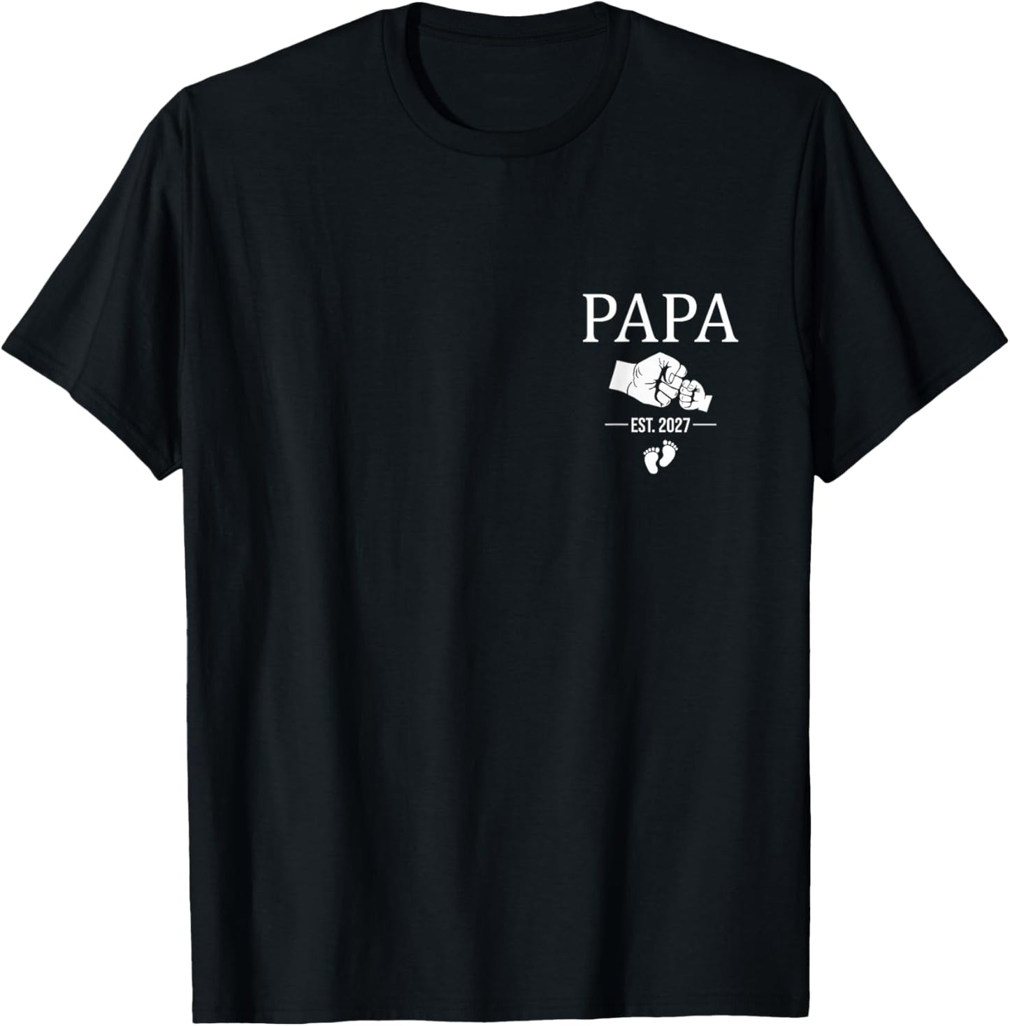 Papa est 2027 Annonce de Grossesse Futur Papa 2027 T-Shirt - T-Shirt | Black