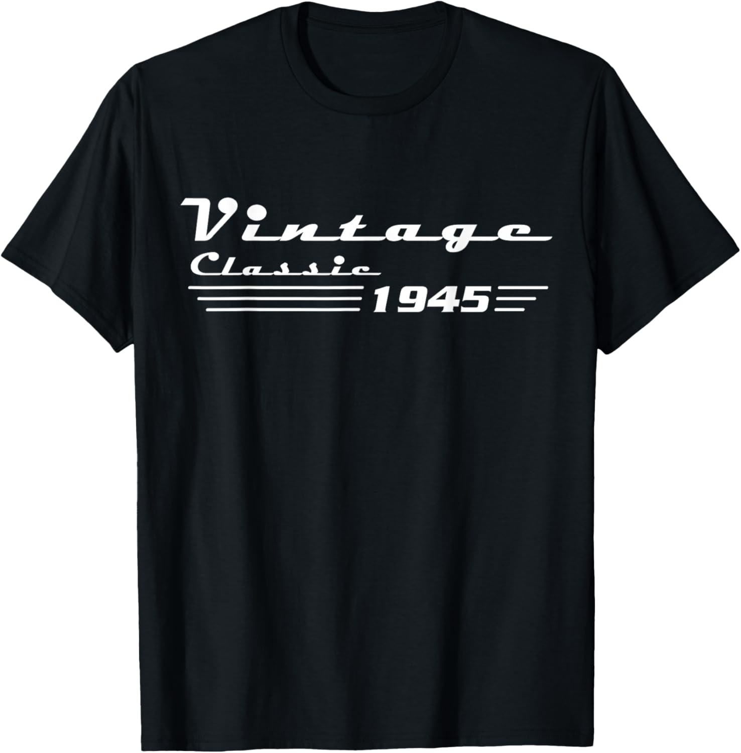 Classic 81 Birthday Decorations Men 81yr 1945 81th Birthday T-Shirt - T-Shirt | Black