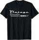 Classic 81 Birthday Decorations Men 81yr 1945 81th Birthday T-Shirt - T-Shirt | Black