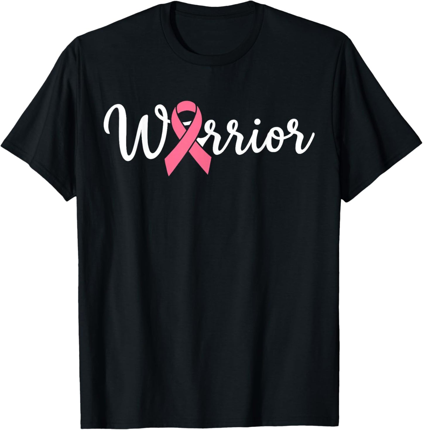 Breast Cancer Warrior Breast Cancer Awareness T-Shirt - T-Shirt | Black