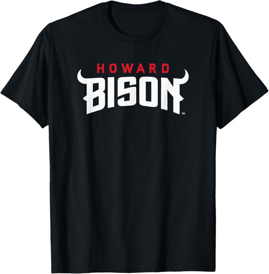 Howard Bison Classic Logo Officially Licensed T-Shirt - T-Shirt | Black