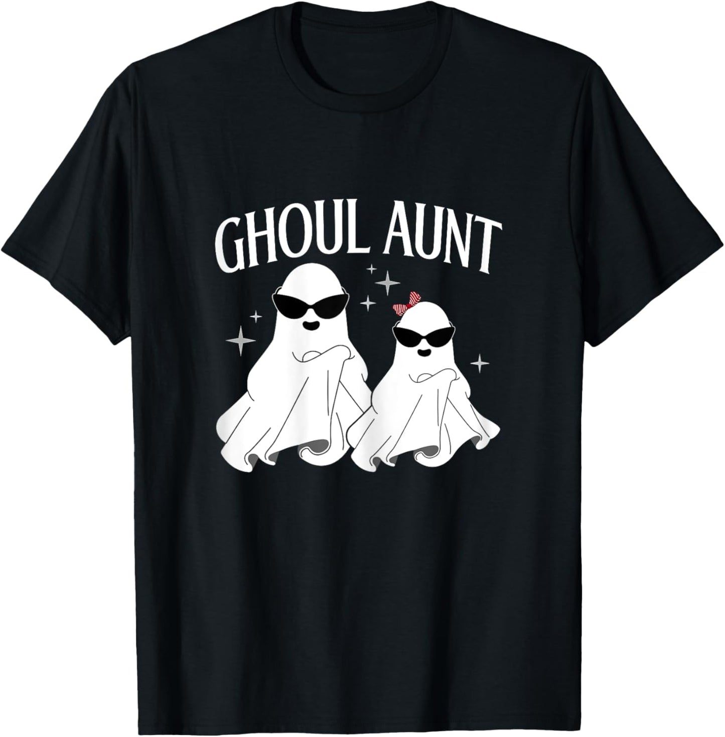Ghoul Aunt Boo Halloween Trick Or Treat Ghost Aunt Women T-Shirt - T-Shirt | Black