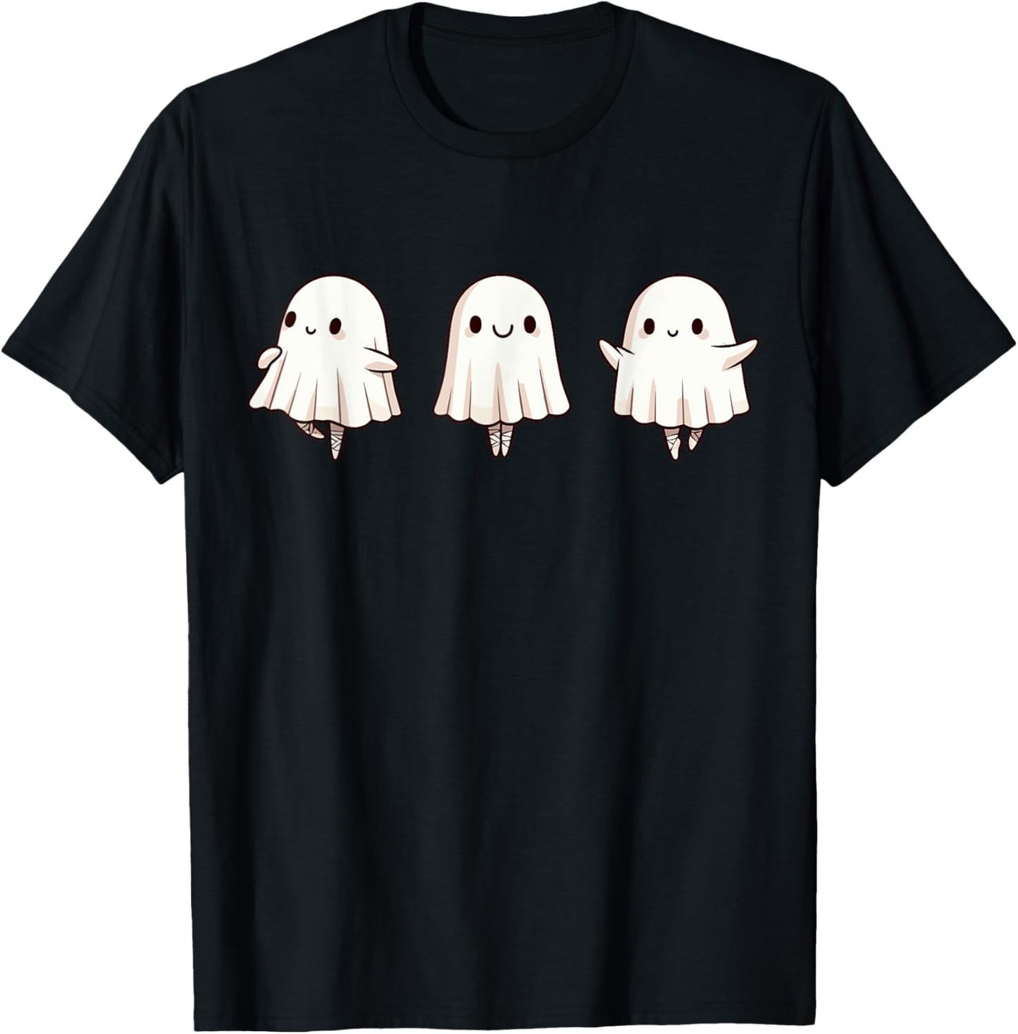 Halloween Ballet Ghost Ballet Dancer Spooky Dance Teacher T-Shirt - T-Shirt | Black