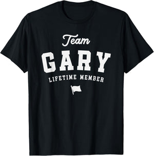 Gary Personalized Name Apparel Cld Team Gary Lifetime Member Funny Name Gary -Adults Black Small T-Shirt - T-Shirt | Black