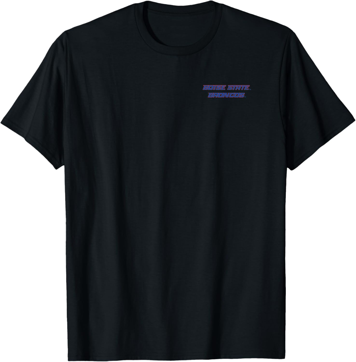 Boise State Broncos Icon Front/Back Officially Licensed T-Shirt - T-Shirt | Black