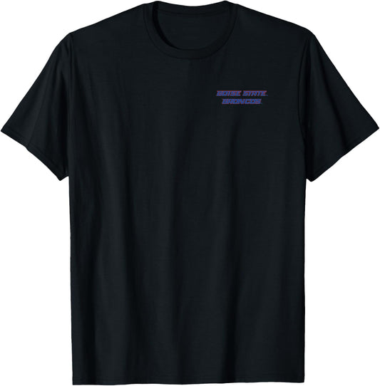 Boise State Broncos Icon Front/Back Officially Licensed T-Shirt - T-Shirt | Black
