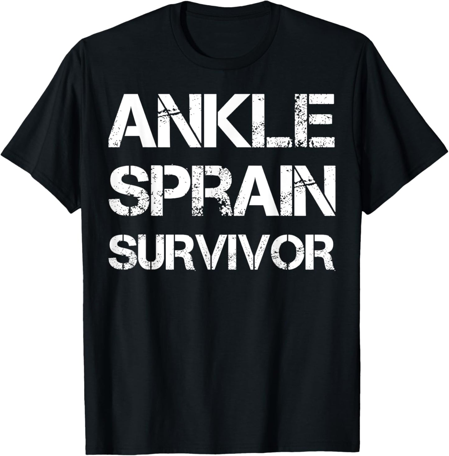 Ankle Sprain Survivor T-Shirt - T-Shirt | Black