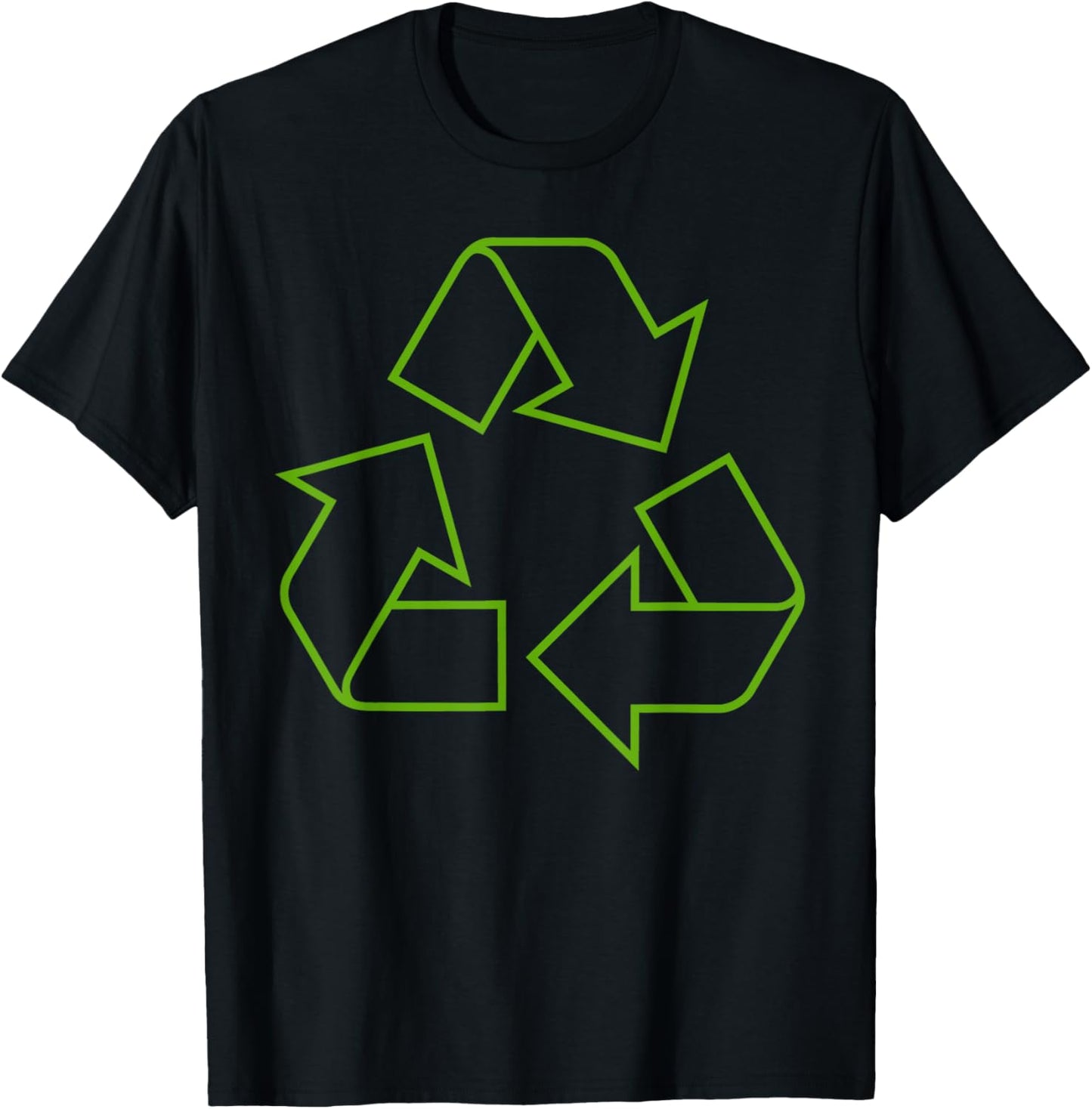 Recycling Logo Recycle Symbol Earth Day Green Men Kids Women T-Shirt - T-Shirt | Black