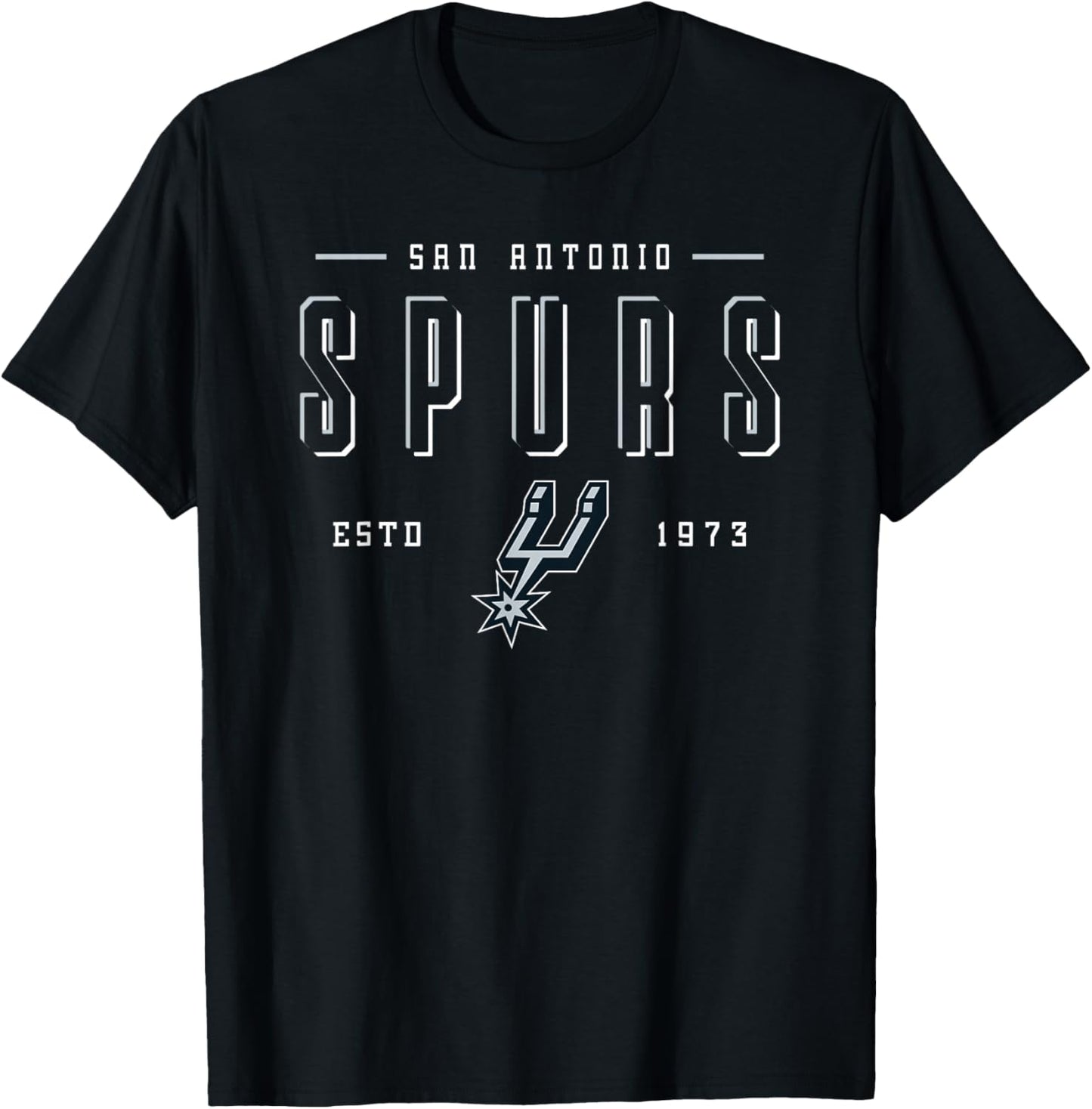 Espace négatif des San Antonio Spurs Officiels de la NBA T-Shirt - T-Shirt | Black