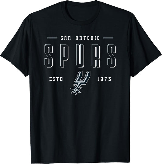 Espace négatif des San Antonio Spurs Officiels de la NBA T-Shirt - T-Shirt | Black