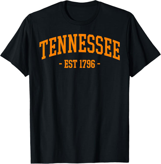 Tennessee Vintage Design Men Women Kids T-Shirt - T-Shirt | Black