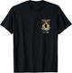 USS Forrestal CV-59 Logo American Flag Aircraft Carrier Papa T-Shirt - T-Shirt | Black