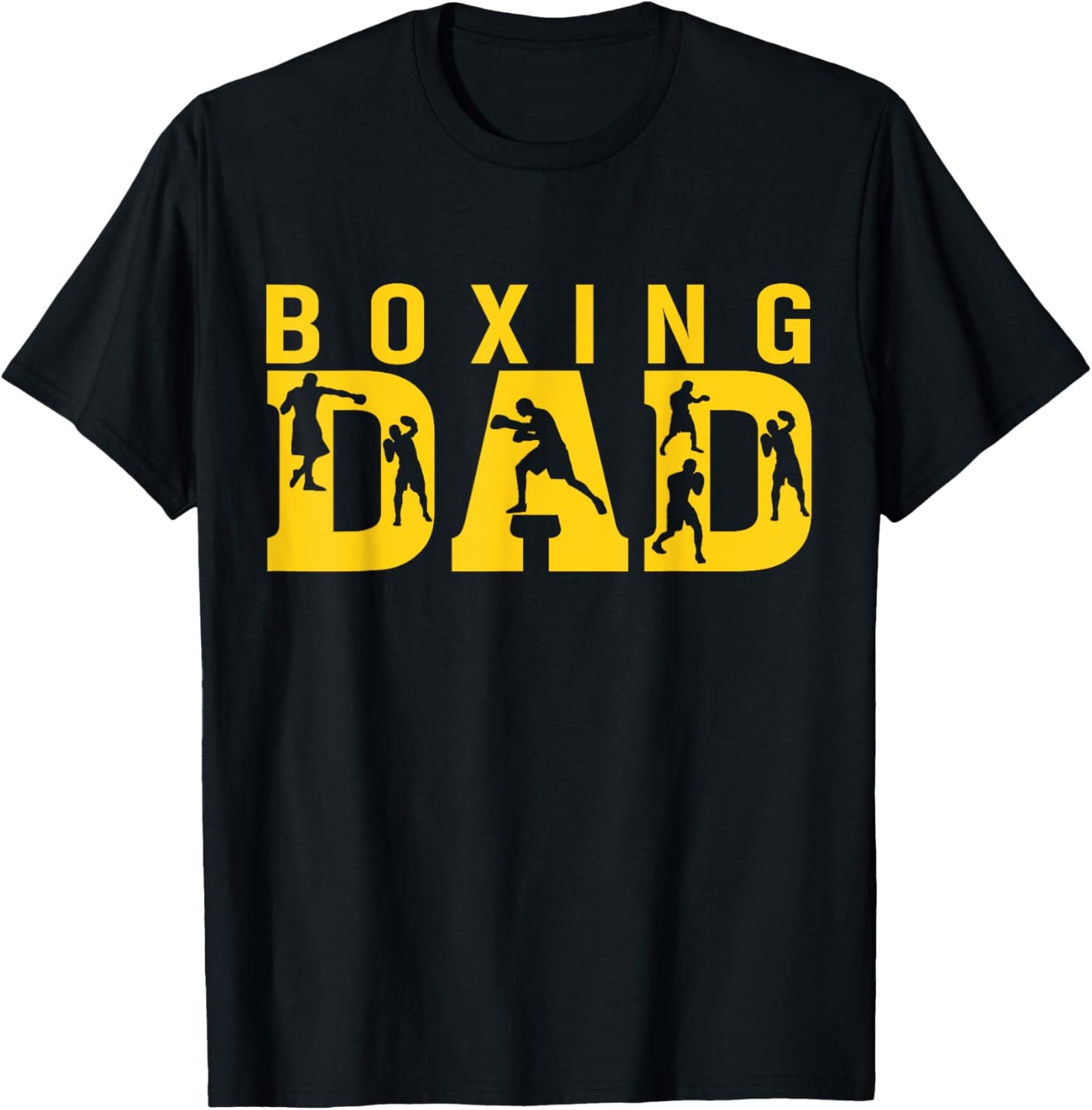 Gym Boxer Love Dad Boxing Lover Training Box Player Papa T-Shirt - T-Shirt | Black