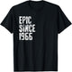 Epic Since 1966 58th Birthday Retro T-Shirt - T-Shirt | Black