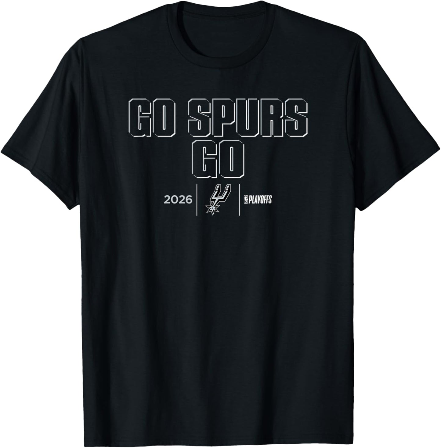 NBA 2026 Playoffs Mantra Spurs Shadow Realm T-Shirt - T-Shirt | Black