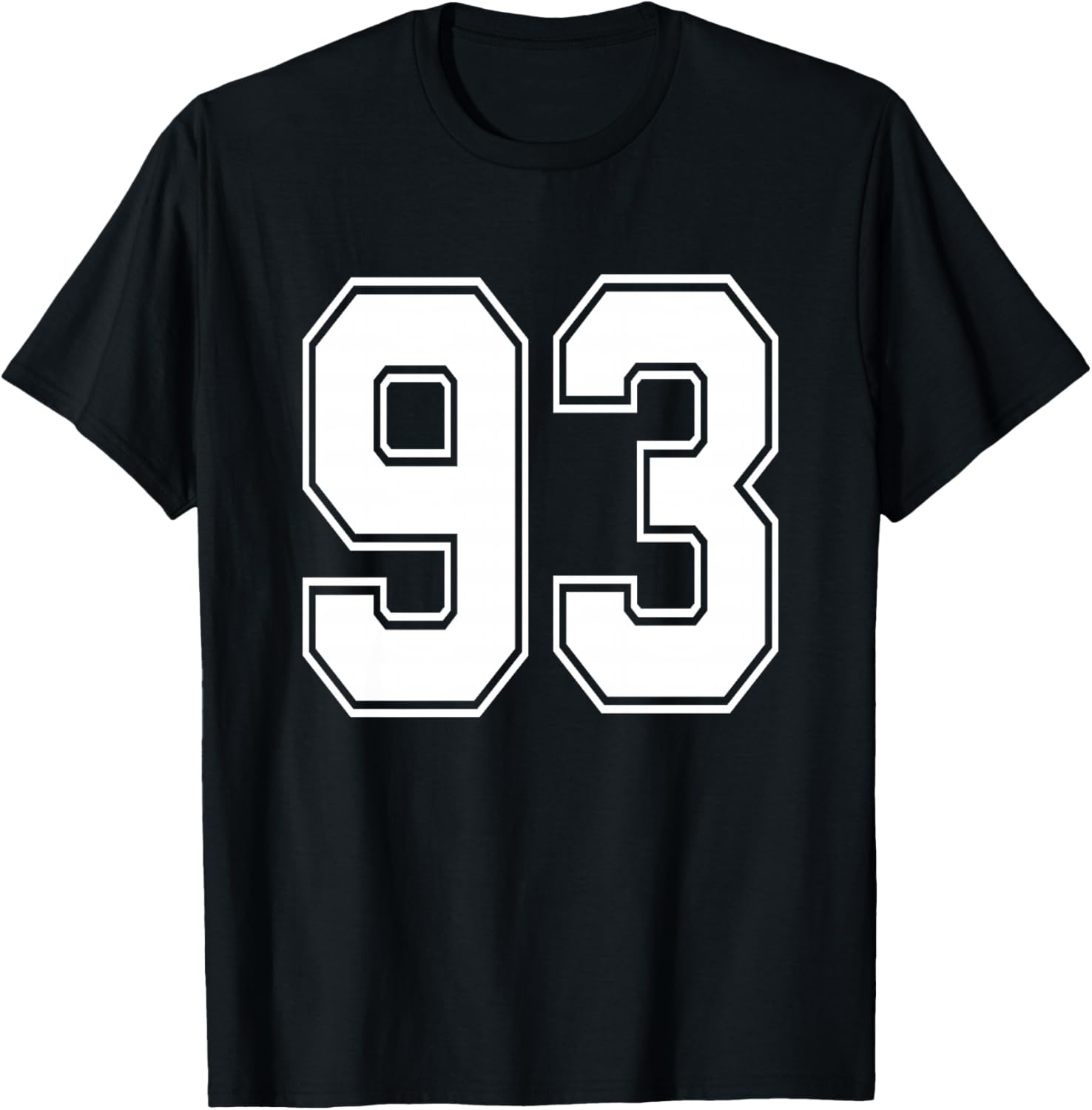 #93 Numéro 93 Sports.Maillot Mon Joueur préféré #93 Haut de Gamme T-Shirt - T-Shirt | Black