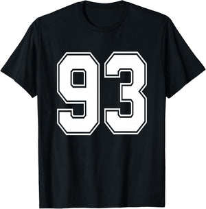 #93 Numéro 93 Sports.Maillot Mon Joueur préféré #93 Haut de Gamme T-Shirt - T-Shirt | Black