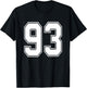 #93 Numéro 93 Sports.Maillot Mon Joueur préféré #93 Haut de Gamme T-Shirt - T-Shirt | Black