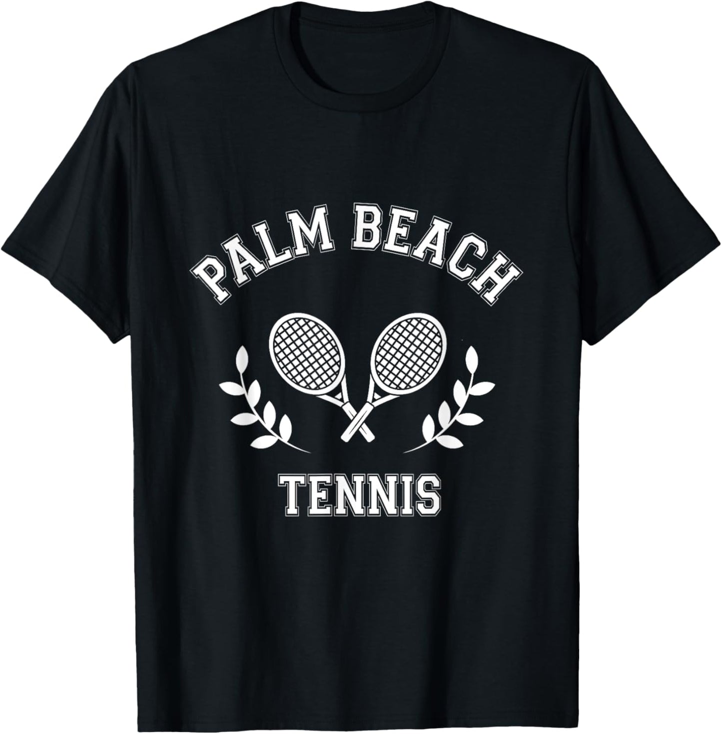 Palm Beach Tennis Men Women T-Shirt - T-Shirt | Black