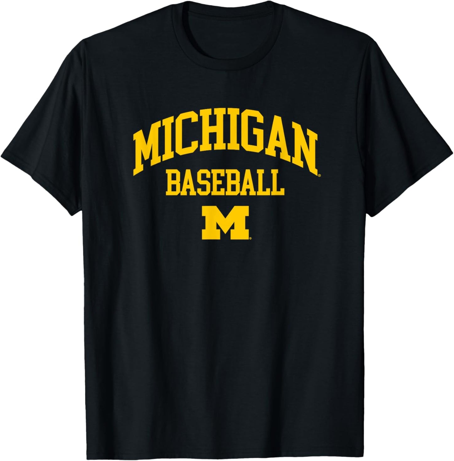 University of Michigan Wolverines Baseball T-Shirt - T-Shirt | Black