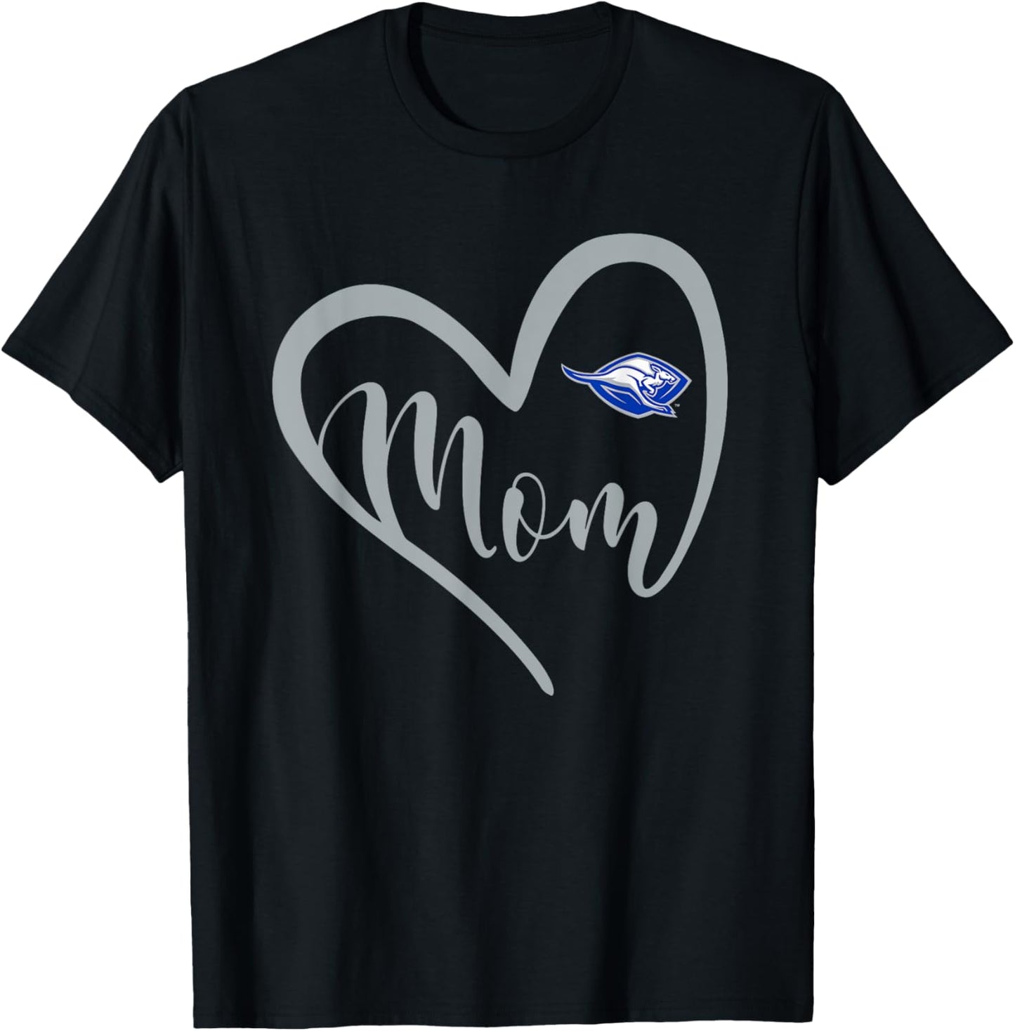 Weatherford Kangaroos Logo Heart Mom HS T-Shirt - T-Shirt | Black