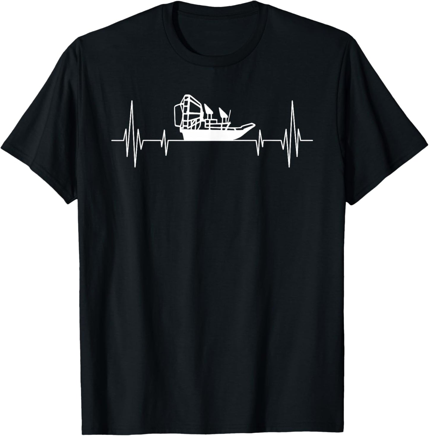 Funny Airboat Art Women Air Boat Bayou Boat Airboat T-Shirt - T-Shirt | Black