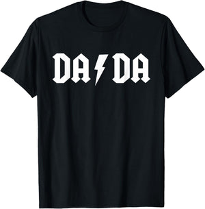Rock n Roll Dada Birthday Rock Star Matching Family T-Shirt - T-Shirt | Black