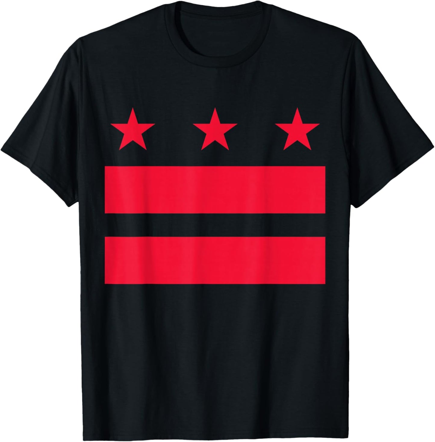Washington DC Flag US Capital District of Columbia American T-Shirt - T-Shirt | Black